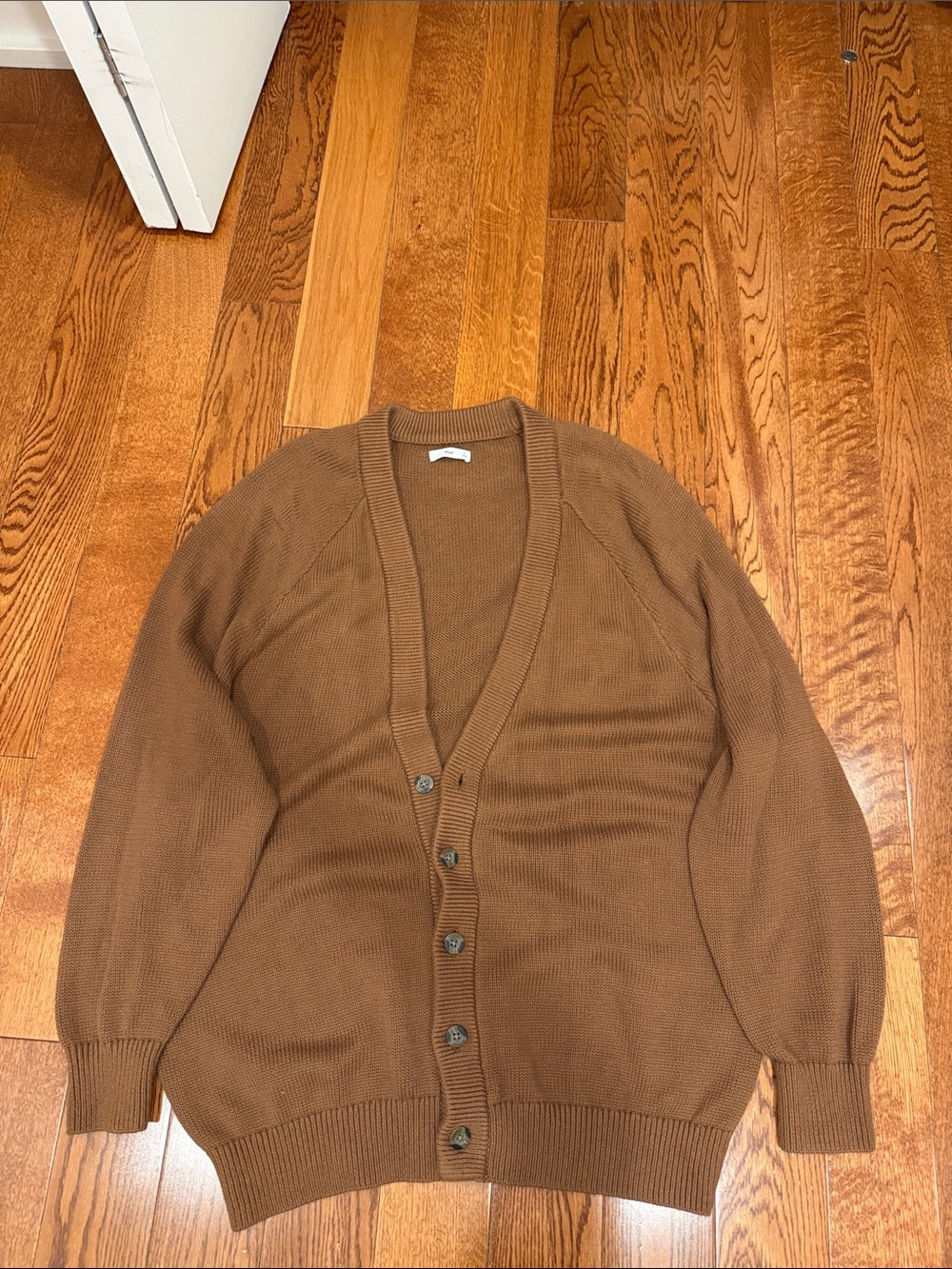TNA Brown Button-Front V-Neck Women's Cardigan